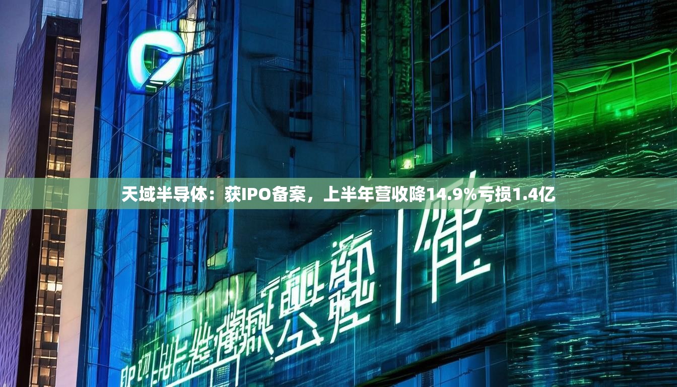 天域半导体：获IPO备案，上半年营收降14.9%亏损1.4亿