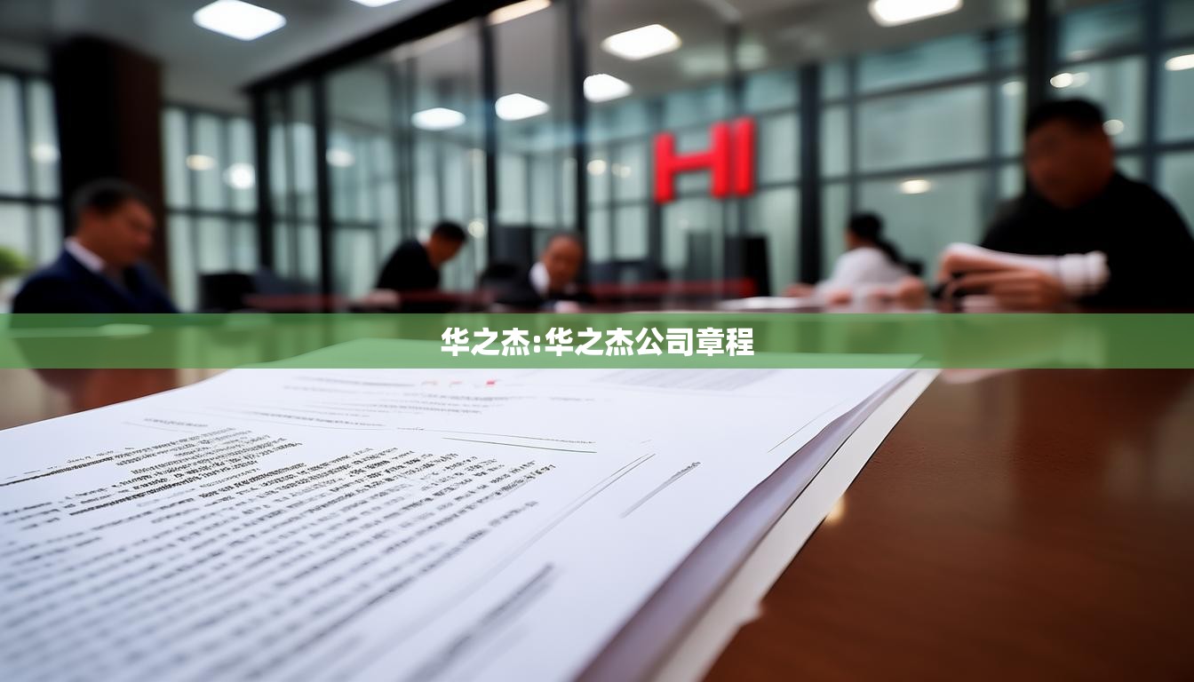 华之杰:华之杰公司章程