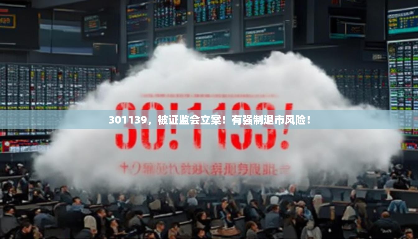 301139，被证监会立案！有强制退市风险！