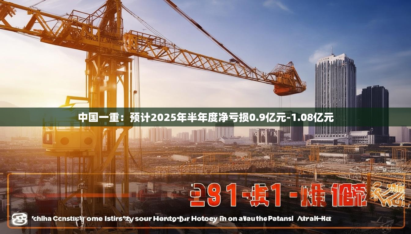 中国一重：预计2025年半年度净亏损0.9亿元-1.08亿元